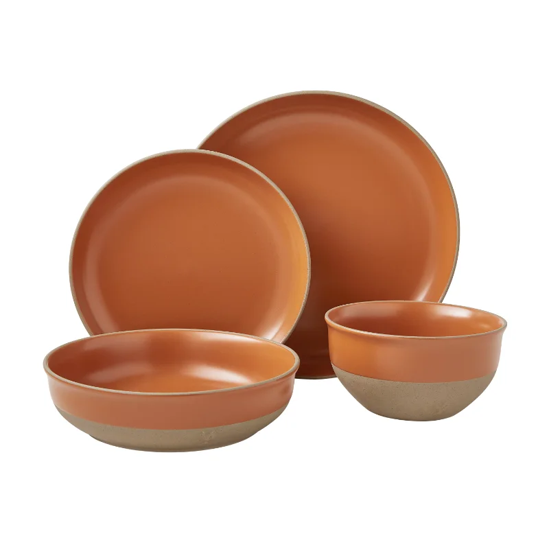 16Pcs Dinnerware Set 4 Dinner Plates/ Salad Plates/ Dinner Bowls/ Cereal Bowls Dish Ceramics Tableware Durable Stoneware
16Pcs Dinnerware Set 4 Dinner Plates/ Salad Plates/ Dinner Bowls/ Cereal Bowls Dish Ceramics Tableware Durable Stoneware