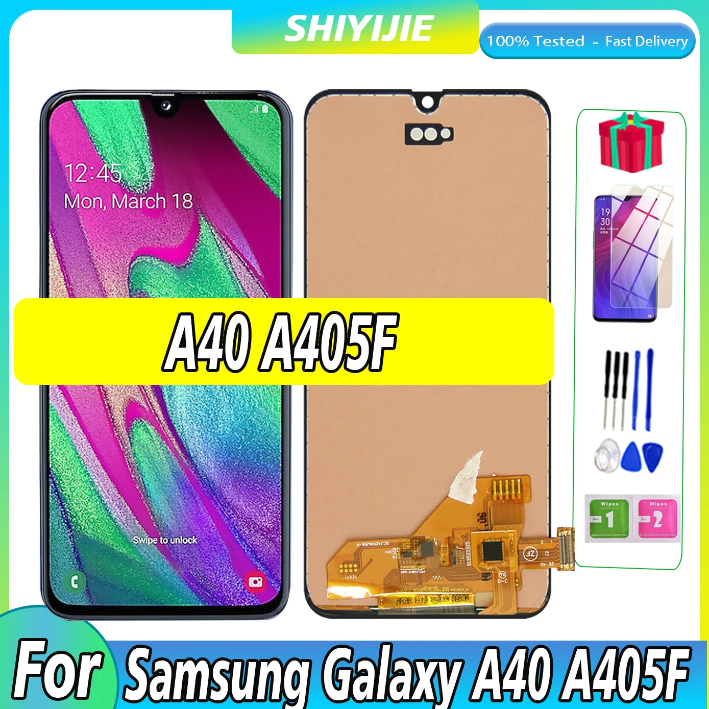 Высококачественный ЖК-дисплей для Samsung Galaxy A40 A405F A405S, ЖК-дисплей с сенсорным экраном для Samsung A405FN A405FM, сменный ЖК-дигитайзер
Высококачественный ЖК-дисплей для Samsung Galaxy A40 A405F A405S, ЖК-дисплей с сенсорным экраном для Samsung A405FN A405FM, сменный ЖК-дигитайзер