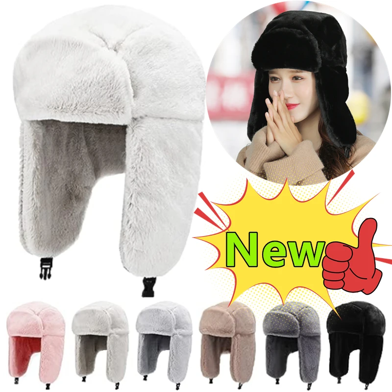 New Adults Winter Cozy Plush Ushanka Russian Hat Windproof Full Hood Earflap Hat Warm Cold Proof Ski Hunt Cycling Trapper Hats
New Adults Winter Cozy Plush Ushanka Russian Hat Windproof Full Hood Earflap Hat Warm Cold Proof Ski Hunt Cycling Trapper Hats