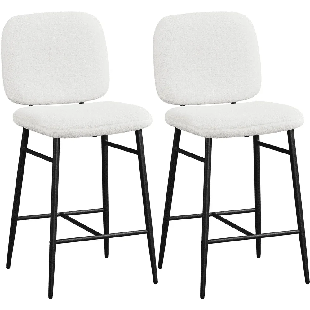 2PCS Modern Boucle Fabric Counter Bar Stools with Mid Back for Dining Room, White | USA | NEW
2PCS Modern Boucle Fabric Counter Bar Stools with Mid Back for Dining Room, White | USA | NEW