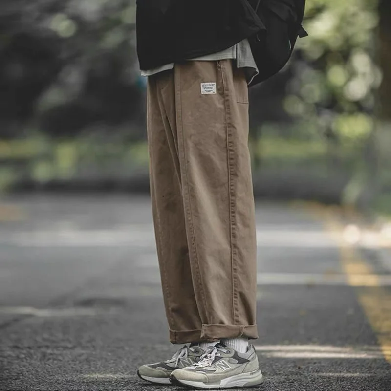 Autumn Winter New Men's Cargo Trousers Patchwork Elastic Drawstring Fashion Loose All-match Sweatpants Pockets Straight Pants
Autumn Winter New Men's Cargo Trousers Patchwork Elastic Drawstring Fashion Loose All-match Sweatpants Pockets Straight Pants