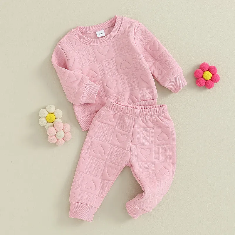 Newborn Baby Girl Pant Sets 2PCS Outfit Spring Autumn Clothes Long Sleeve Tops Heart Letter Pants Baby Items Clothing
Newborn Baby Girl Pant Sets 2PCS Outfit Spring Autumn Clothes Long Sleeve Tops Heart Letter Pants Baby Items Clothing