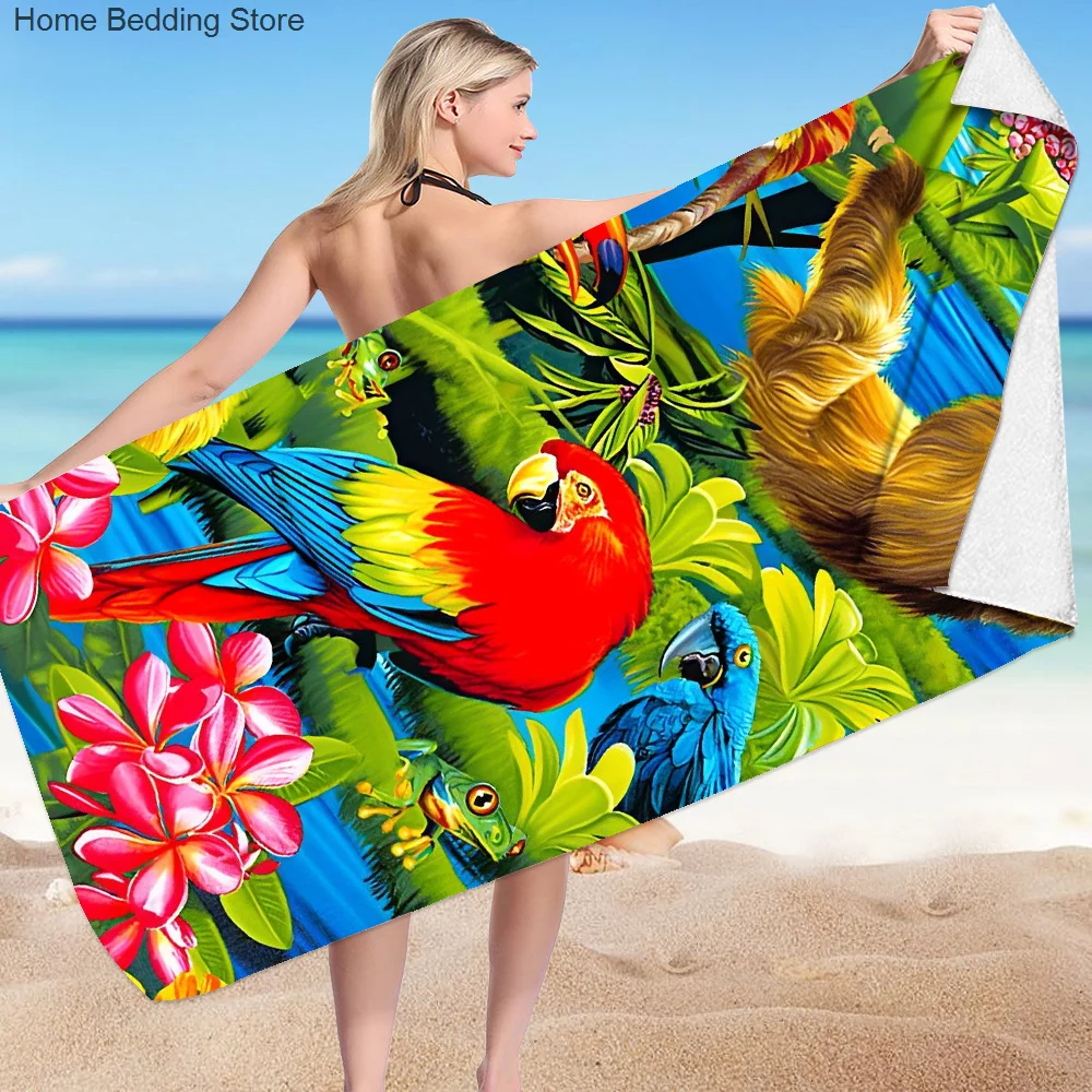 Parrot Beach Towel Summer Plants Bath Towel For Adult Kids Girls 70x140cm Quick Dry Microfiber Sunscreen Travel Camping Blanket
Parrot Beach Towel Summer Plants Bath Towel For Adult Kids Girls 70x140cm Quick Dry Microfiber Sunscreen Travel Camping Blanket