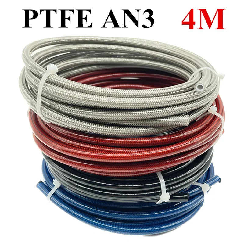 4M AN3 Motorcycle Braided Stainless Steel Nylon Brake Line Hose Fluid Hydraulic Hose Ptfe Brake Line Gas Oil Fuel Tube Pipe
4M AN3 Motorcycle Braided Stainless Steel Nylon Brake Line Hose Fluid Hydraulic Hose Ptfe Brake Line Gas Oil Fuel Tube Pipe