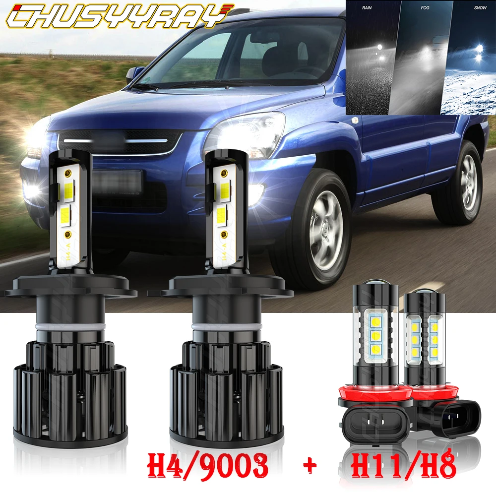 Фары головного света CHUSYYRAY, совместимые с Kia Sportage 2005-2008, 4X, яркие автомобильные аксессуары 6000K
Фары головного света CHUSYYRAY, совместимые с Kia Sportage 2005-2008, 4X, яркие автомобильные аксессуары 6000K