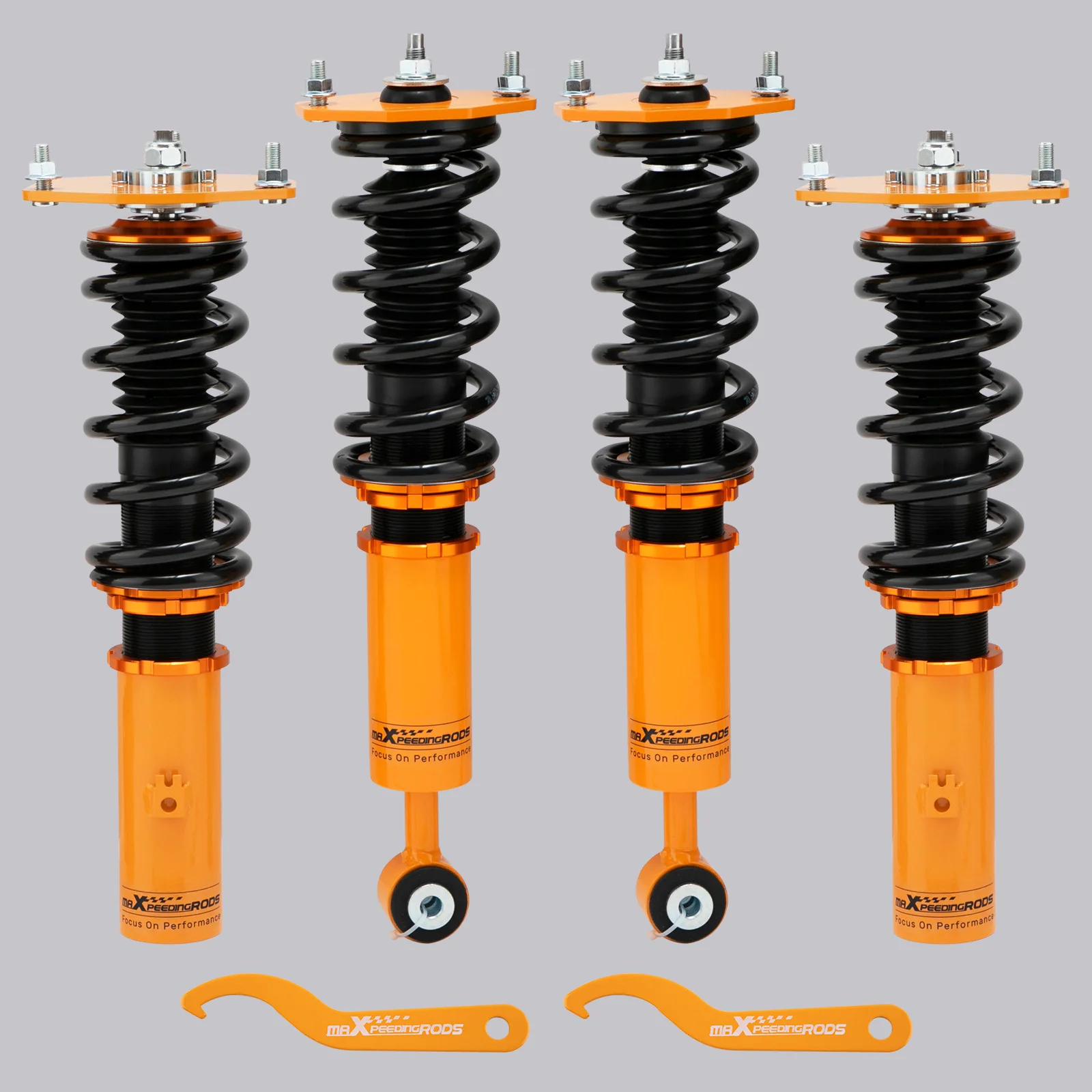 

MaXpeedingrods Coilovers Suspension Lowering Kit for Mitsubishi 3000GT 91-99 FWD Adjustable Coilovers Shock Absorber