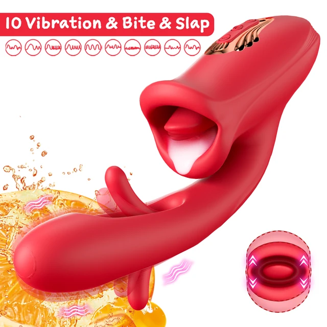Vibromasseur de léchage de taraudage pour femme, gode, langue, clitoris, stimulateur de point G, vibrateurs vaginaux, jouet sexuel Chev, ventouse féminine 1