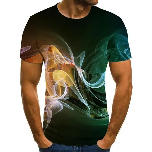 2023 New Summer Casual Men's T-shirt 3D Lattice Harajuku Tops Three-dimensional Spiral T-shirt O-neck Shirt Plus Size Streetwear
2023 New Summer Casual Men's T-shirt 3D Lattice Harajuku Tops Three-dimensional Spiral T-shirt O-neck Shirt Plus Size Streetwear