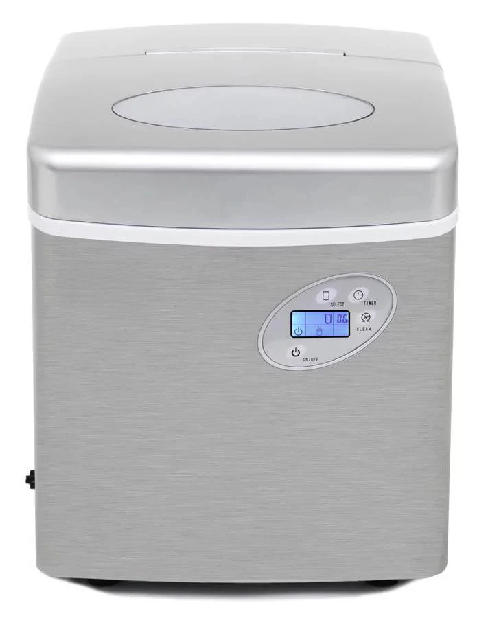 

Ice Maker with 49lb Capacity Stainless Steel with Water Connection
