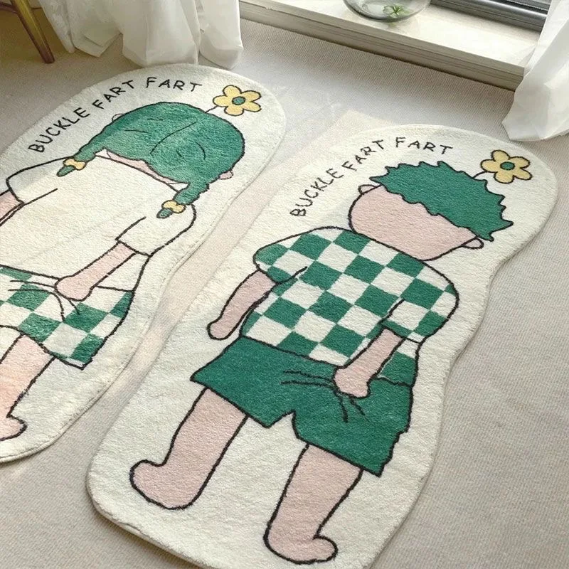 Funny Shaggy Carpet for Bedroom Bedside Living Room Cute Floor Mat Decor Non-slip Rugs Irregular Doormats Kawaii Decoration
Funny Shaggy Carpet for Bedroom Bedside Living Room Cute Floor Mat Decor Non-slip Rugs Irregular Doormats Kawaii Decoration