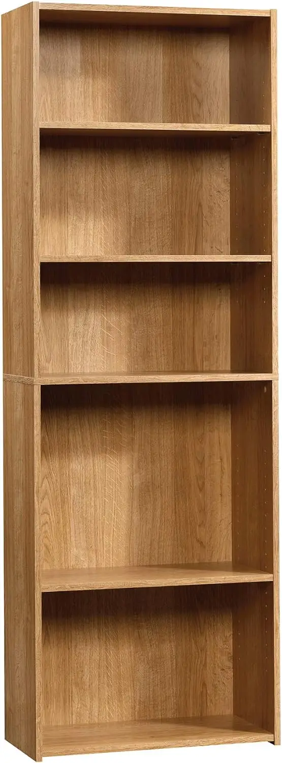 

Sauder Beginnings 5 Bookcase/Book Shelf, 24.57" L x 11.5" W x 71.181" H, Highland Oak finish book shelf furniture