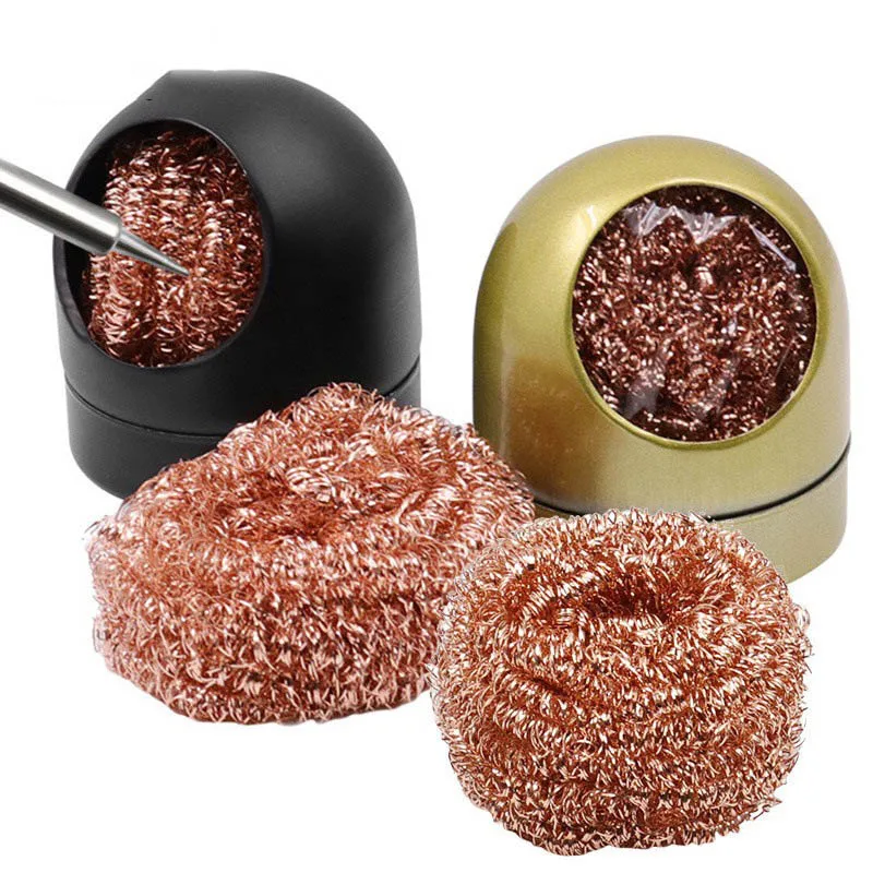 Metal Wire With Stand Set Welding Desoldering Soldering Solder Iron Tip Dross Cleaner Cleaning Steel Ball Mesh Filter Tin Remove
Metal Wire With Stand Set Welding Desoldering Soldering Solder Iron Tip Dross Cleaner Cleaning Steel Ball Mesh Filter Tin Remove