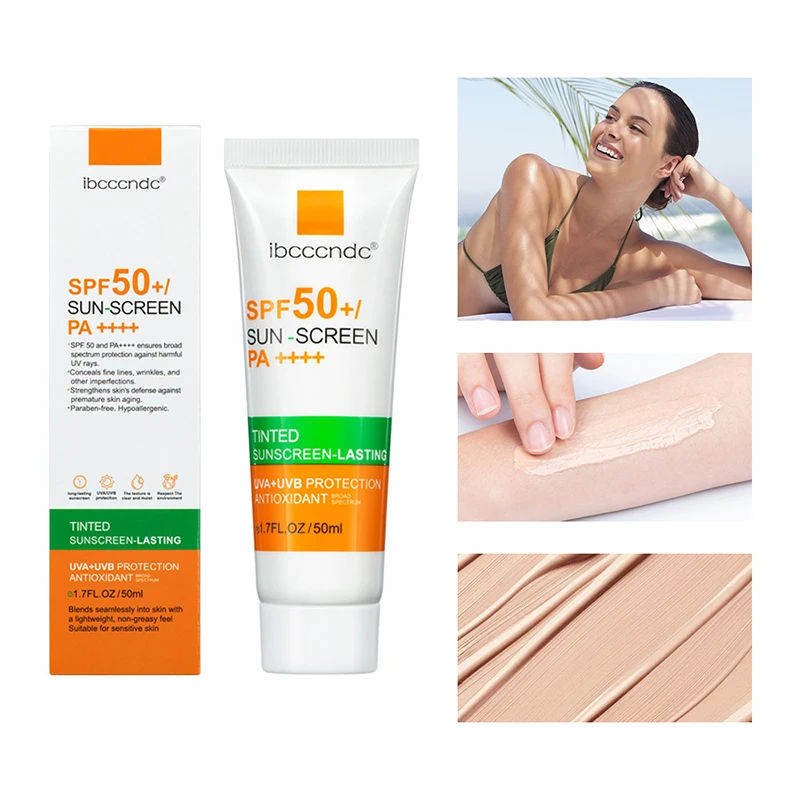 

SPF50 + Sun Protective Cream Oil Free Anti UVA/UVB Refreshing Moisturizing Barrier Cream Body Face Whitening Sunscreen Skin Care