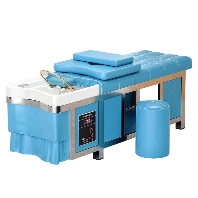 High end stainless steel head treatment, shampoo bed, barber shop, dedicated flat beauty salon, Thai style
High end stainless steel head treatment, shampoo bed, barber shop, dedicated flat beauty salon, Thai style