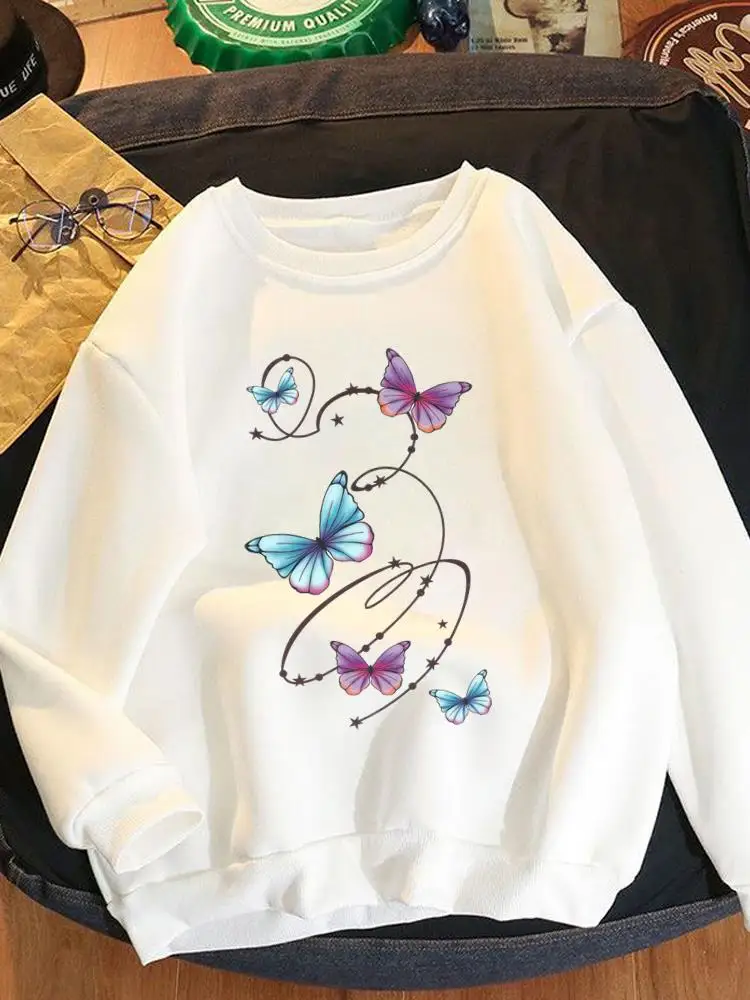 Cartoon Butterfly Trend Cute Women Fleece Clothing Print Long Sleeve Clothes Female Fashion Pullovers Graphic Sweatshirts
Cartoon Butterfly Trend Cute Women Fleece Clothing Print Long Sleeve Clothes Female Fashion Pullovers Graphic Sweatshirts