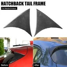 1pair Car Sticker Hatchback Rear Windshield Sticker Black carbon fiber rear window side spoiler for Mazda 3 Axela Accessories
1pair Car Sticker Hatchback Rear Windshield Sticker Black carbon fiber rear window side spoiler for Mazda 3 Axela Accessories