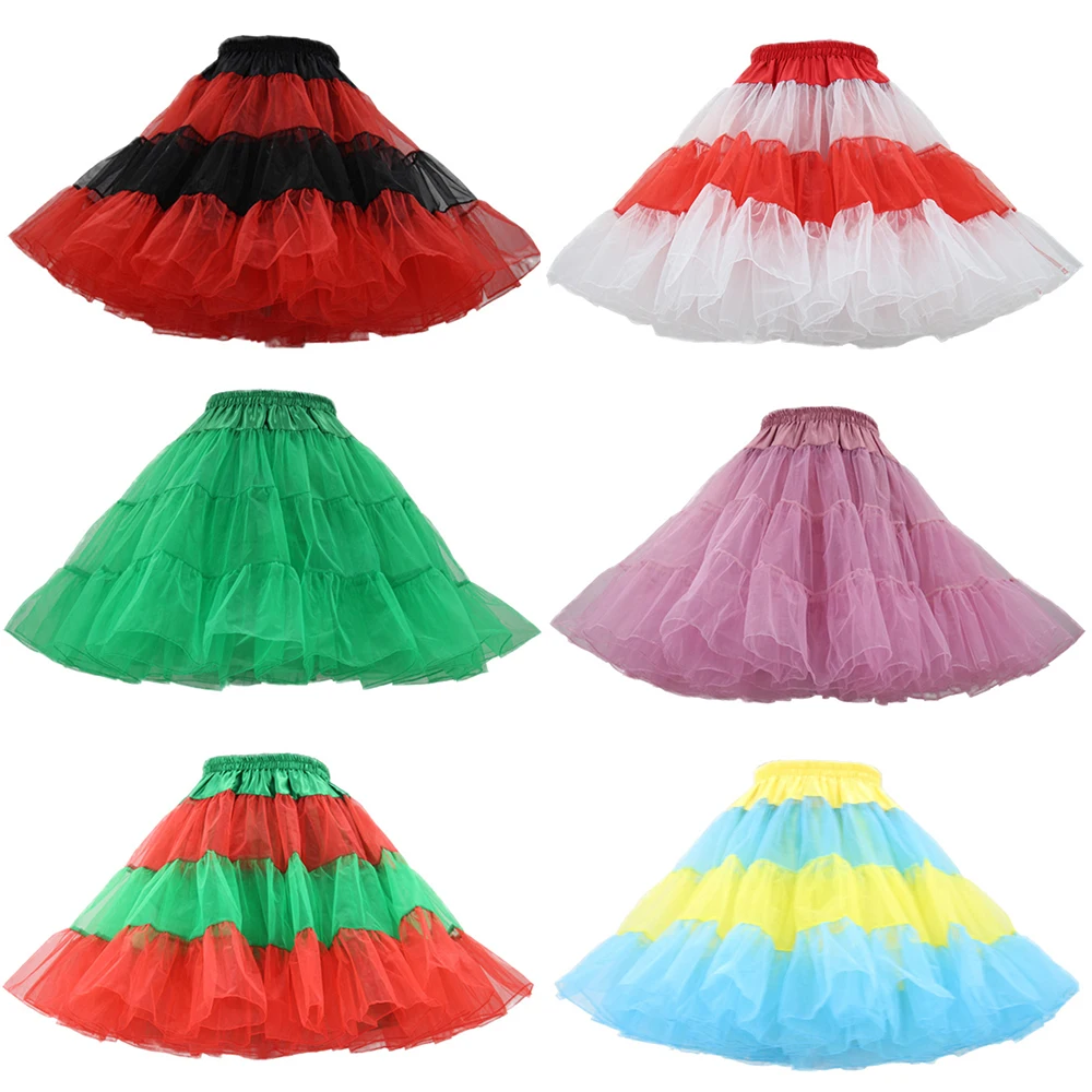 

Women Girls Lolita Cosplay Petticoats Fluffy Boneless Soft Yarn Ballet Dance Skirt Puffy Layered A-Line Pettiskirts Underskirt