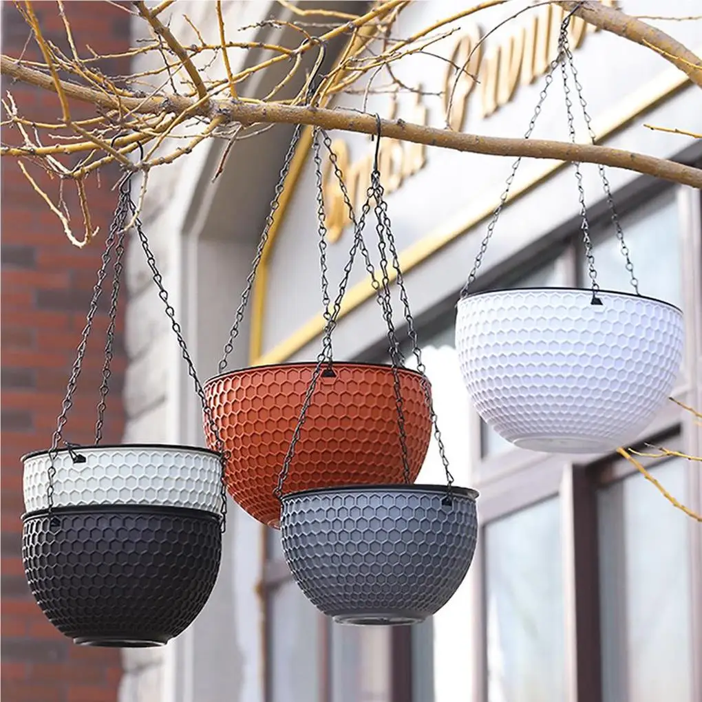 Hanging Flower Basket Resin Plant Hanger Hanging Flower Basket Resin Plant Hanger