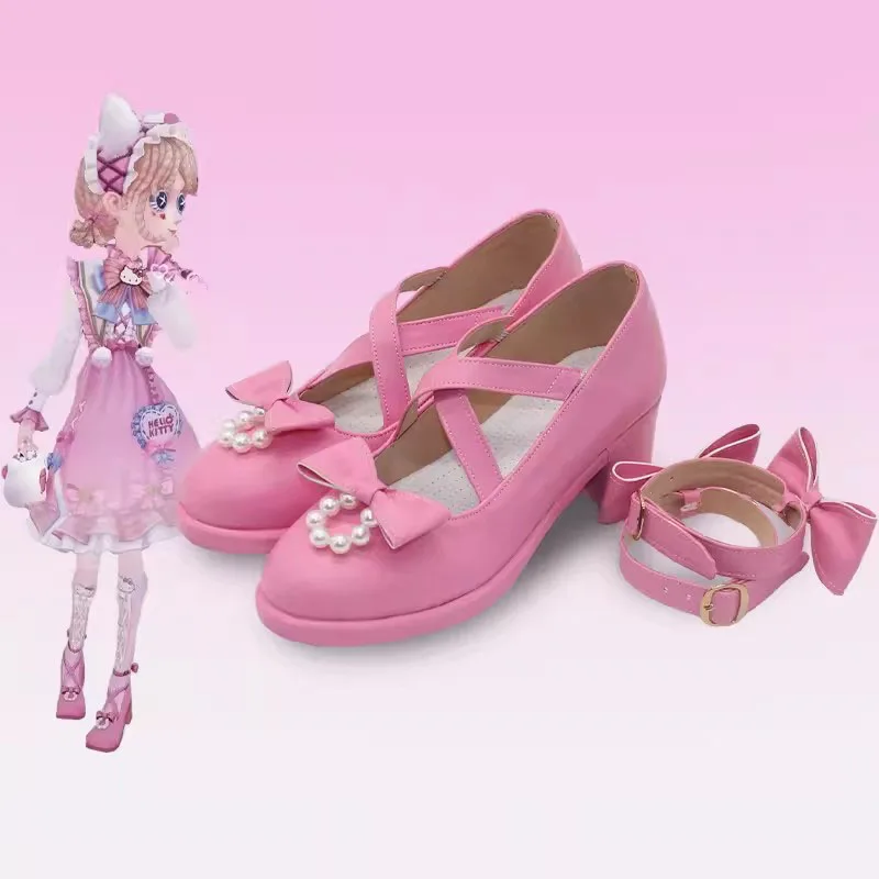 

Emma Woods Lisa Beck Anime Game Identity V Cosplay Shoes Gardener Clothes Props Role Play Lolita Style Woman Men Boots