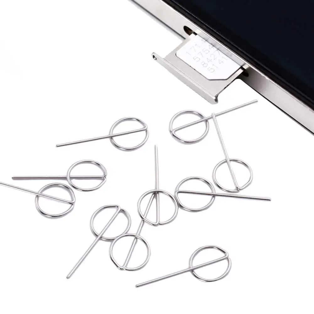 Steel Smartphone Phone Use Tools Pin Ejecting Mobile Phone Removal Card Pin Eject Pin Card Needle Sim Card Tray Ejector
Steel Smartphone Phone Use Tools Pin Ejecting Mobile Phone Removal Card Pin Eject Pin Card Needle Sim Card Tray Ejector