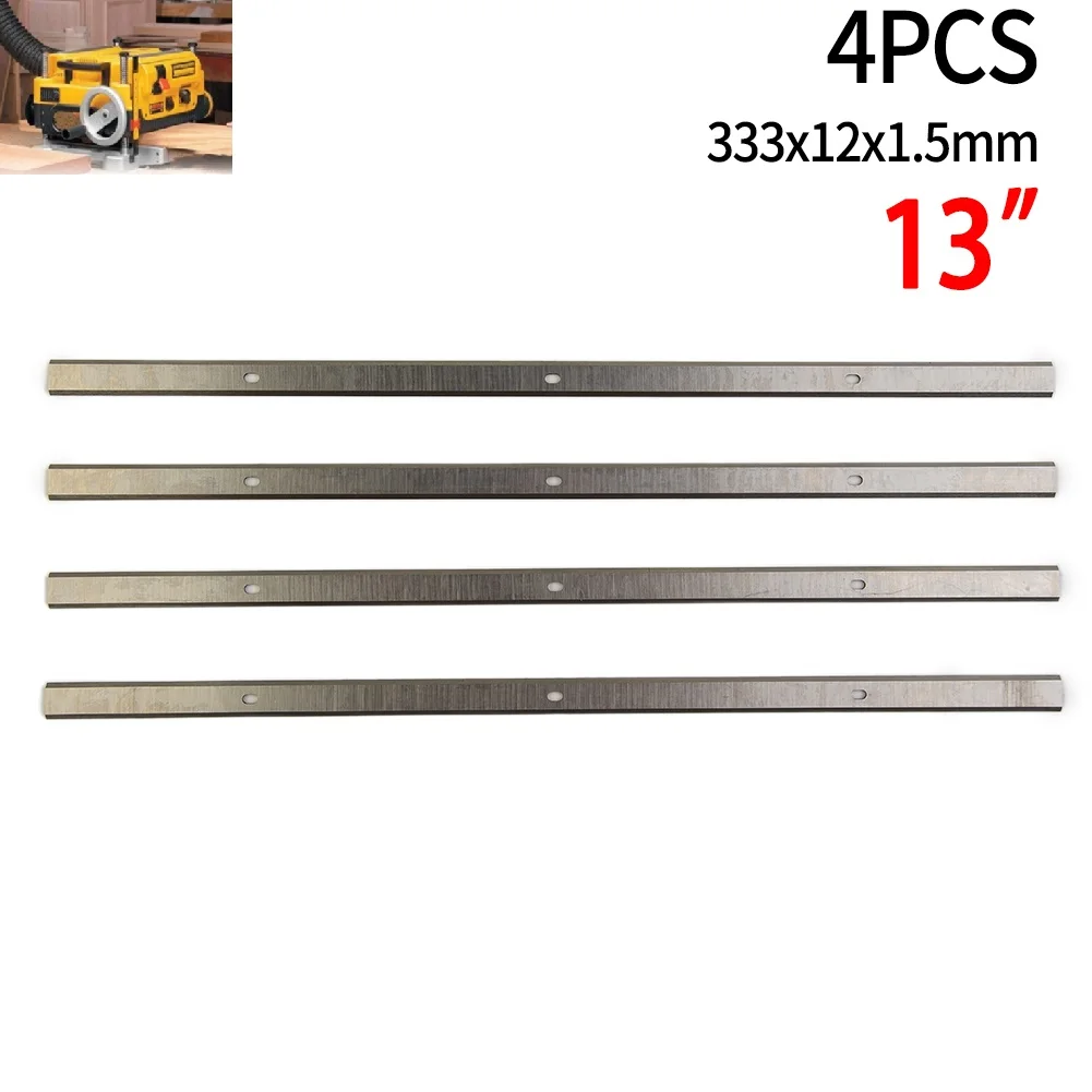 4pcs13" HSS Planer Blades Replaceable Industrial Electric Wood Tool 333*12*1.5mm For Woodworking Power Tools Accessories
4pcs13" HSS Planer Blades Replaceable Industrial Electric Wood Tool 333*12*1.5mm For Woodworking Power Tools Accessories