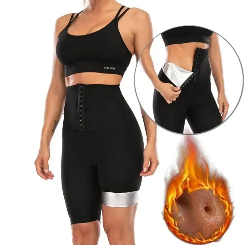 

Slimming Thermo Leggings Loss Weight Shorts Sweat Pants Fitness Women Hot Waist Trainer Shaper Tummy Shapewear Sauna Body