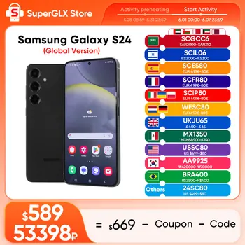 Samsung Galaxy S24 Snapdragon 8 Gen 3 6.2