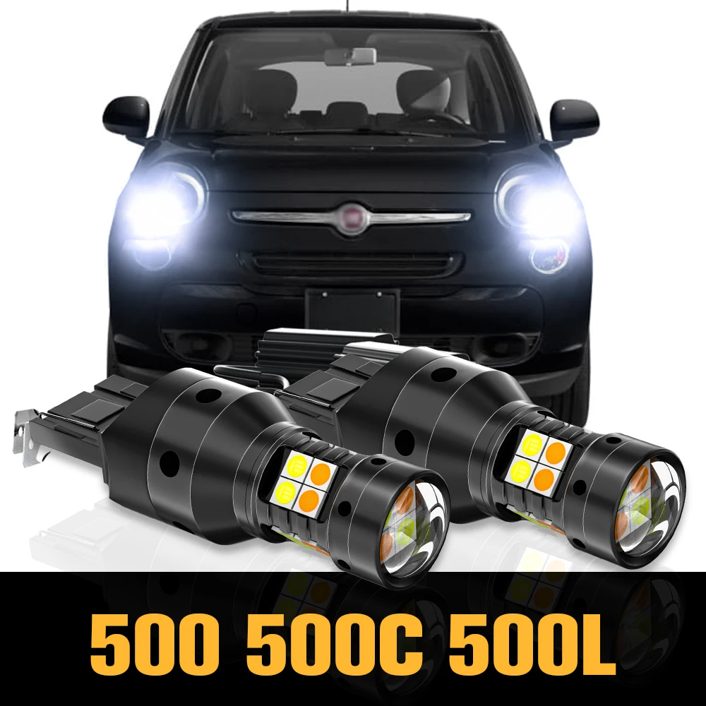 2pcs Canbus LED Dual Mode Turn Signal+Daytime Running Light DRL Accessories For Fiat 500 500C 500L 2007-2018 2009 2012 2013 2014
2pcs Canbus LED Dual Mode Turn Signal+Daytime Running Light DRL Accessories For Fiat 500 500C 500L 2007-2018 2009 2012 2013 2014