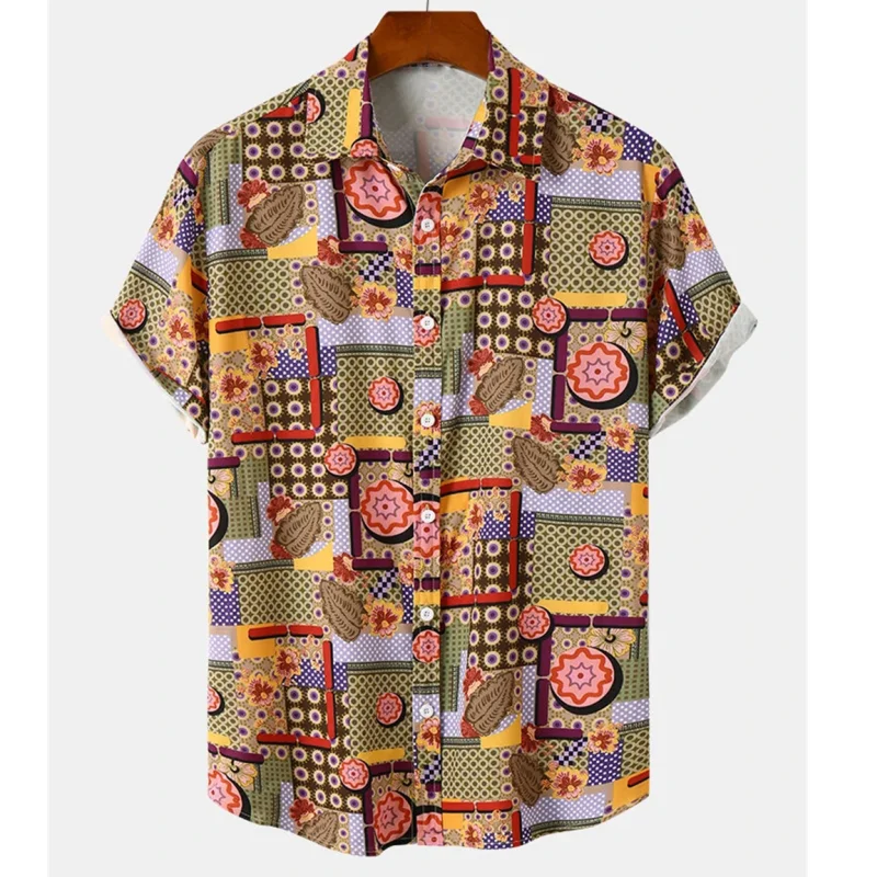 Men's Hawaiian Shirt Summer Short Sleeve Loose And Breathable Patterned Printed Oversize Social Gothic Vintage Dazn Clothes
Men's Hawaiian Shirt Summer Short Sleeve Loose And Breathable Patterned Printed Oversize Social Gothic Vintage Dazn Clothes
