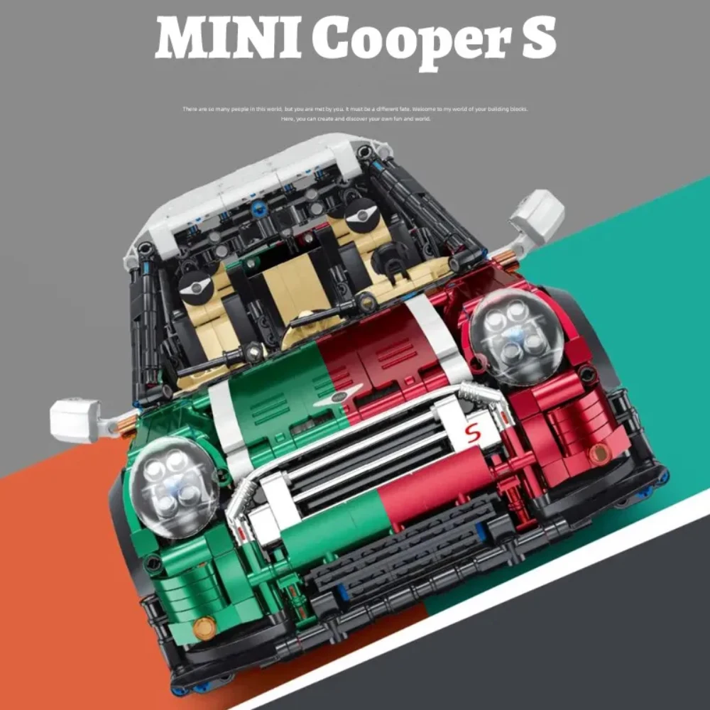 1:10 Mini Technical Car Cooper Building Blocks Kits Supercar Vehicle MOC-36559 Construction for Adults Kids Christmas Gift 1:10 Mini Technical Car Cooper Building Blocks Kits Supercar Vehicle MOC-36559 Construction for Adults Kids Christmas Gift