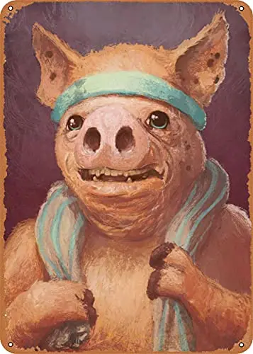 Smug Pig Loves to Work Out Vintage Look Metal Sign Art Prints Retro Gift 8x12 Inch
Smug Pig Loves to Work Out Vintage Look Metal Sign Art Prints Retro Gift 8x12 Inch