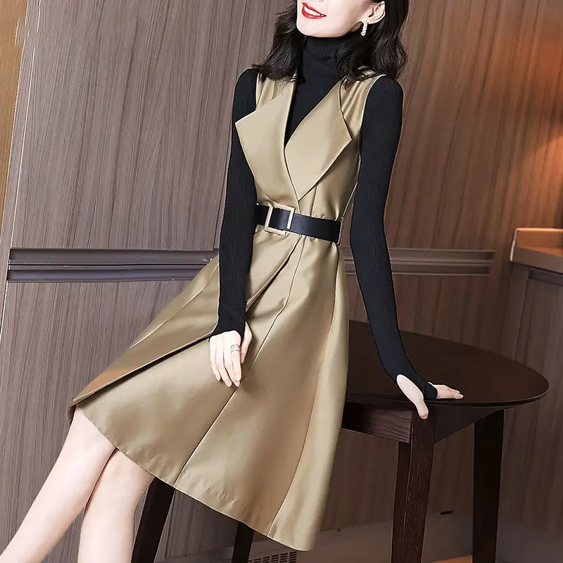 2023 new Fashionable Spring and Autumn French Style Tank Top Skirt with Thin Waist and Long Sleeve Knitted Two Piece Skirt Suit
2023 new Fashionable Spring and Autumn French Style Tank Top Skirt with Thin Waist and Long Sleeve Knitted Two Piece Skirt Suit