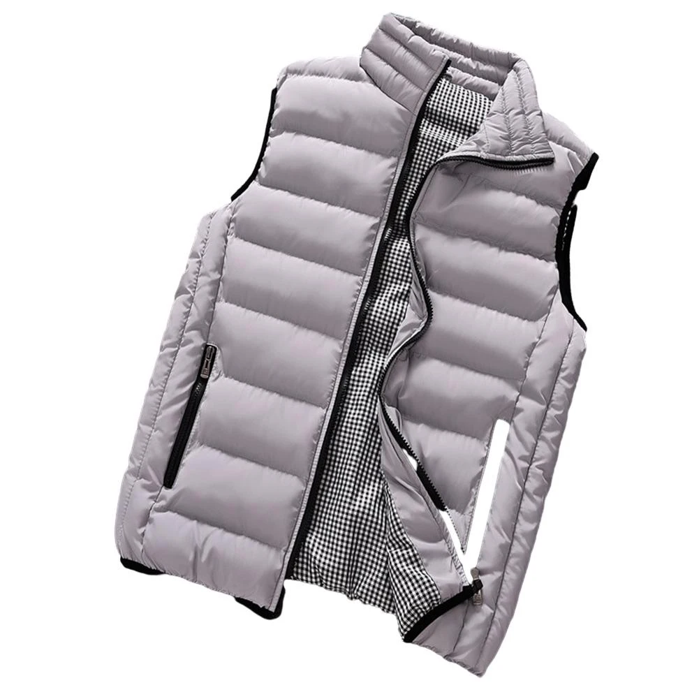 Comfortable Mens Outwear Jacket Sleeveless Solid Color Vest Winter Warm Zip Up Autumn Casual Puffer Bubble Down
Comfortable Mens Outwear Jacket Sleeveless Solid Color Vest Winter Warm Zip Up Autumn Casual Puffer Bubble Down
