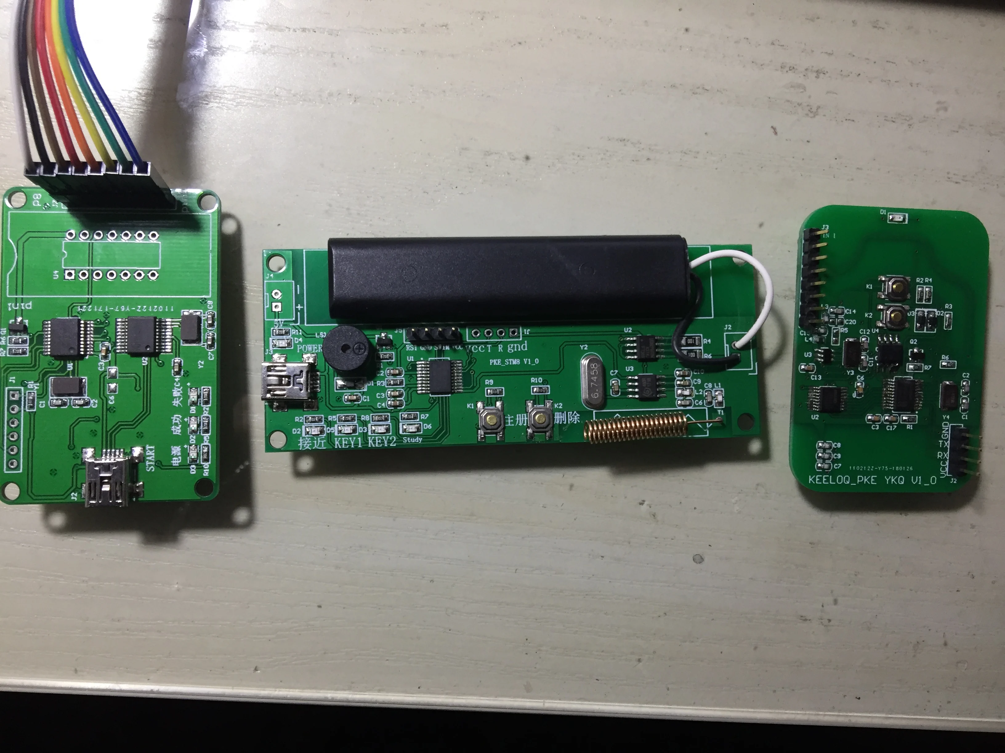 Keeloq C Language PKE Development Board, AS3933 HCS300 Rolling Code Development Board,
Keeloq C Language PKE Development Board, AS3933 HCS300 Rolling Code Development Board,