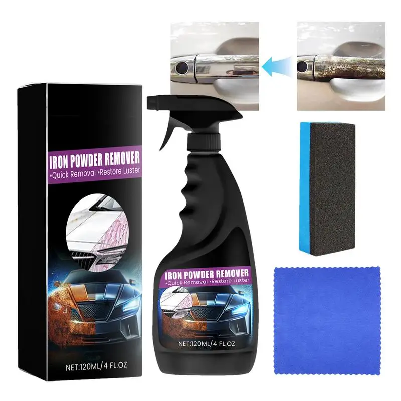 

120ml Rust Remover Spray For Cars Rust Converter Quick Acting Multifunctional Surface Safe & Professional Car Wheel Cleaner