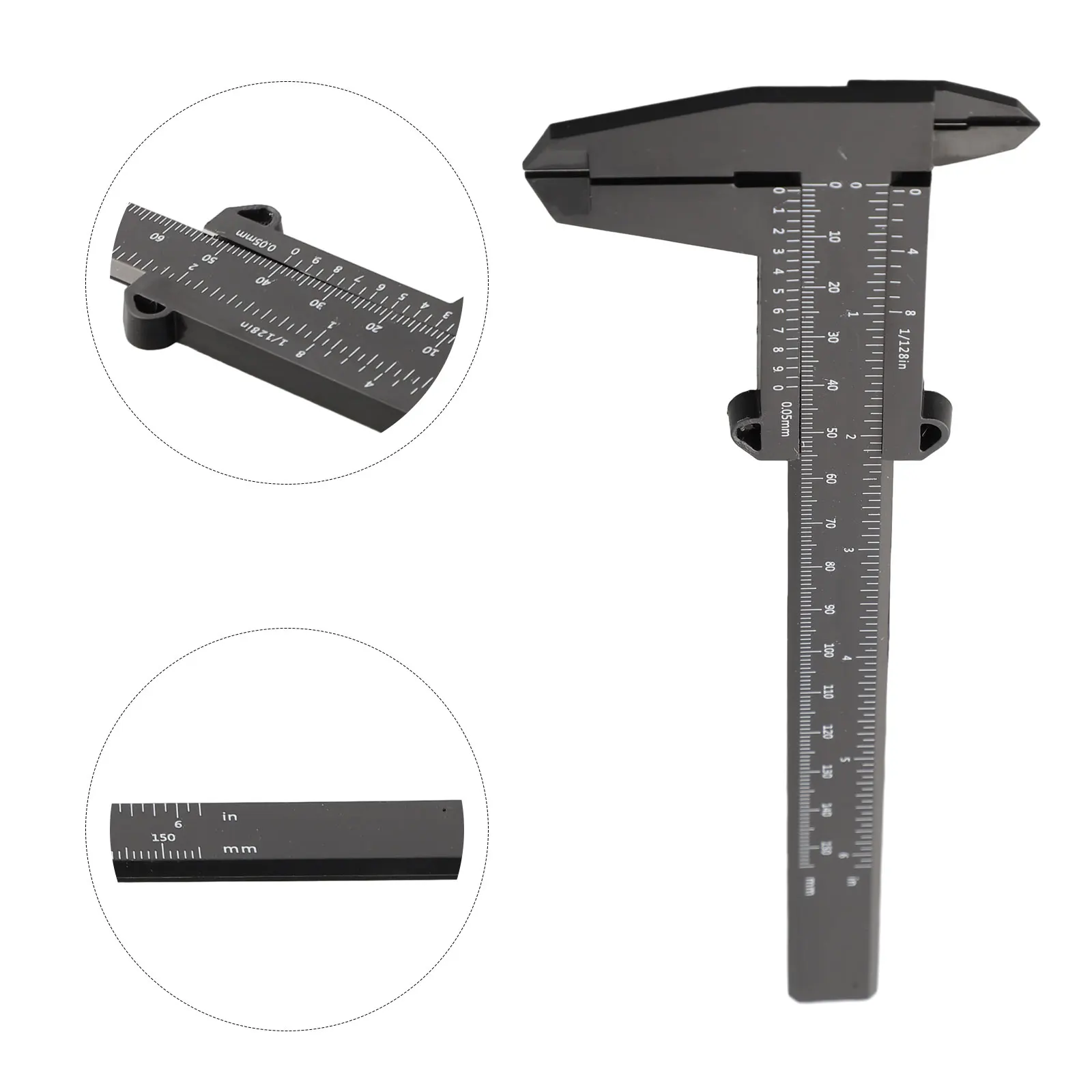 0-150mm Vernier Calipers Accuracy 1mm Double Rule Scale Plastic Depth Height Measure Tool Precision Instrument Hand Tools
0-150mm Vernier Calipers Accuracy 1mm Double Rule Scale Plastic Depth Height Measure Tool Precision Instrument Hand Tools
