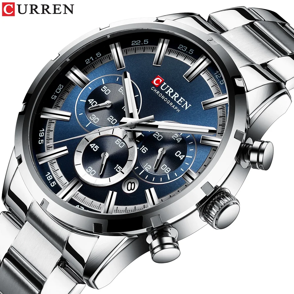 Relogio Masculino CURREN Hot Fashion Mens Watches Top Brand Luxury Wrist Watch Quartz Clock Watch Men Waterproof Chronograph
Relogio Masculino CURREN Hot Fashion Mens Watches Top Brand Luxury Wrist Watch Quartz Clock Watch Men Waterproof Chronograph