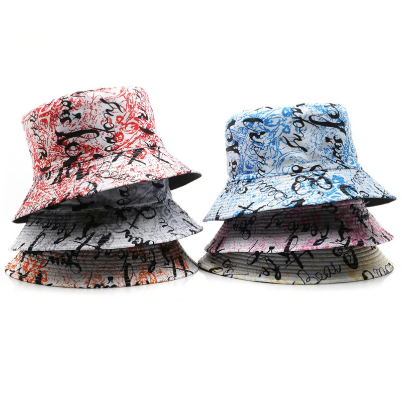 Women's Summer Hat Reversible Fisherman Hat English Printed Men's Caps Outdoors Bucket Hat Travel Sunscreen Sun Protection Hat
Women's Summer Hat Reversible Fisherman Hat English Printed Men's Caps Outdoors Bucket Hat Travel Sunscreen Sun Protection Hat