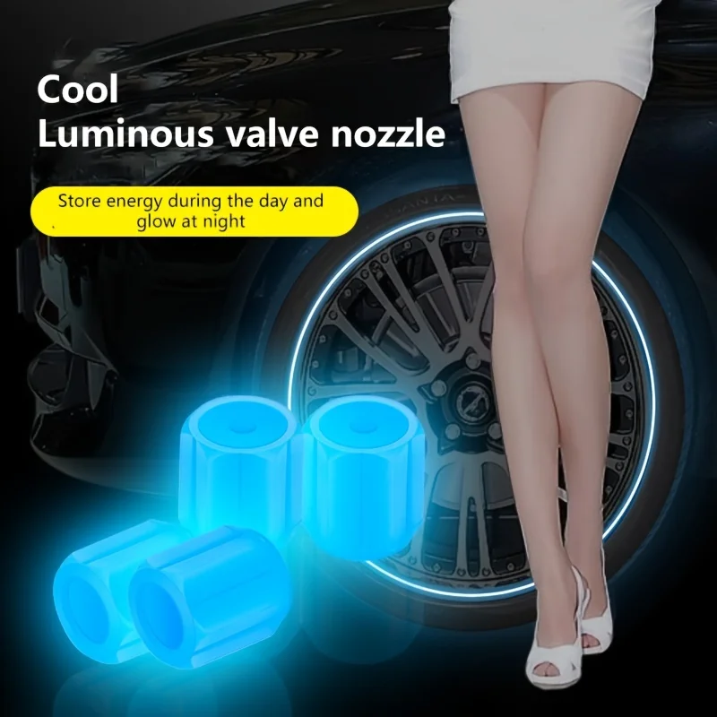 4 pieces Automobile tire luminous valve nozzle valve cap Automobile valve cap spool sleeve automobile external accessories
4 pieces Automobile tire luminous valve nozzle valve cap Automobile valve cap spool sleeve automobile external accessories