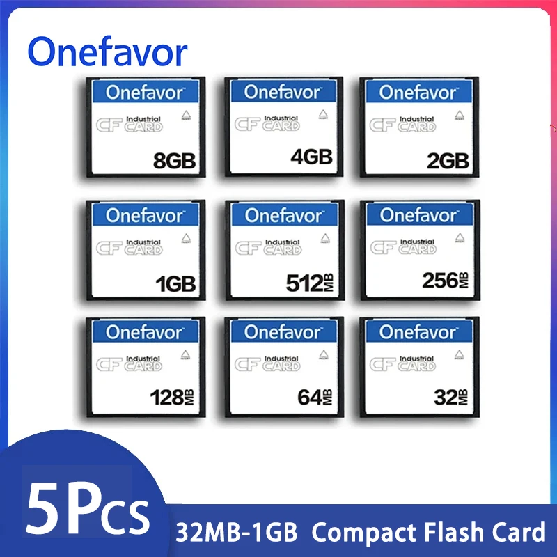 

5 Pcs Compact Flash Memory Cards 32MB-8GB Compact Flash Cards 1GB Compact Flash CF Card