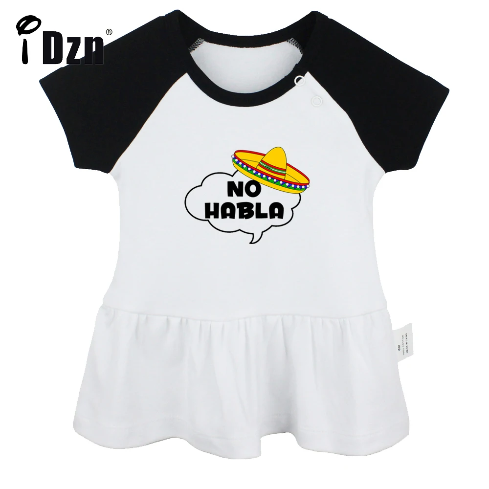 iDzn Summer NEW No Habla Baby Girls Cute Short Sleeve Dress Infant Funny Pleated Dress Soft Cotton Dresses Clothes
iDzn Summer NEW No Habla Baby Girls Cute Short Sleeve Dress Infant Funny Pleated Dress Soft Cotton Dresses Clothes
