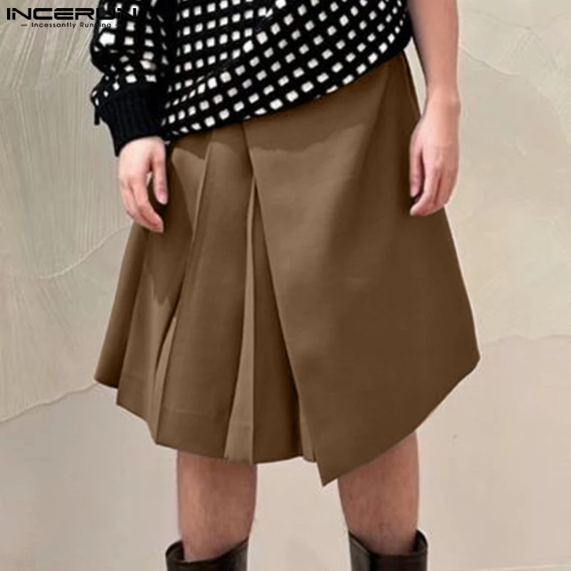 INCERUN 2024 новые мужские шорты в Корейском стиле стильные Многослойные дизайнерские шорты Повседневная Уличная одежда мужские Плиссированные однотонные шорты
INCERUN 2024 новые мужские шорты в Корейском стиле стильные Многослойные дизайнерские шорты Повседневная Уличная одежда мужские Плиссированные однотонные шорты