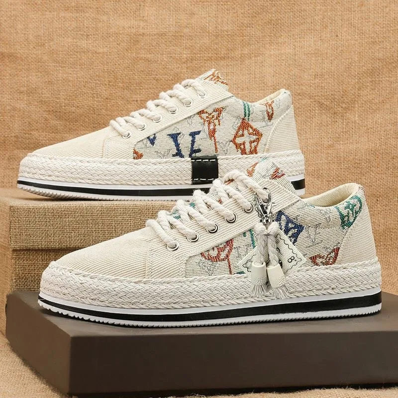 Brand Men's Shoes New Comfortable Skateboarding Shoes Thick Soled Casual Shoe Laceup Canvas Men Shoes Sneakers Zapatillas Hombre
Brand Men's Shoes New Comfortable Skateboarding Shoes Thick Soled Casual Shoe Laceup Canvas Men Shoes Sneakers Zapatillas Hombre
