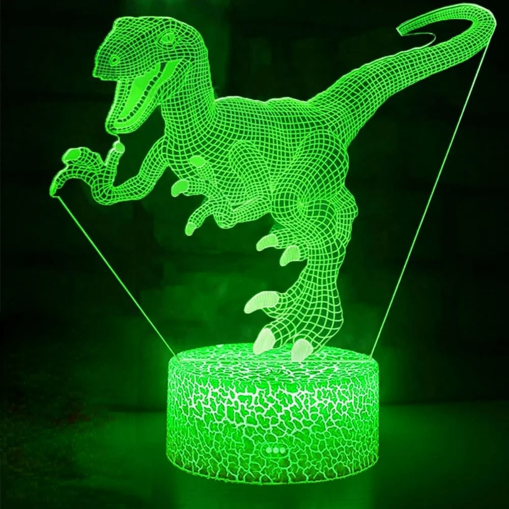 3D Dinosaur Night Light for Kids Bedroom Nightlight Remote USB 7 Color LED Dinosaur Bedside Lamp Dinosaur Toys for Boys Girls
3D Dinosaur Night Light for Kids Bedroom Nightlight Remote USB 7 Color LED Dinosaur Bedside Lamp Dinosaur Toys for Boys Girls