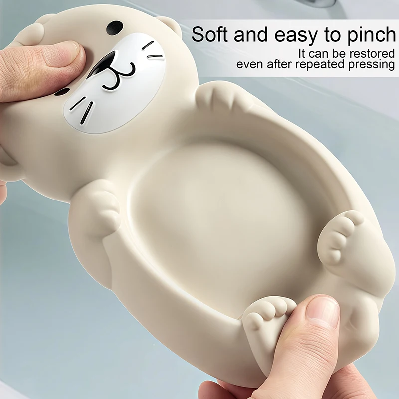 Lovely Otter Family Baby Bath Toy Silicone Bathroom Toys Parent-Child Otter Floating Water Toy Soft Squeeze Bathtub Toy for Baby Lovely Otter Family Baby Bath Toy Silicone Bathroom Toys Parent-Child Otter Floating Water Toy Soft Squeeze Bathtub Toy for Baby