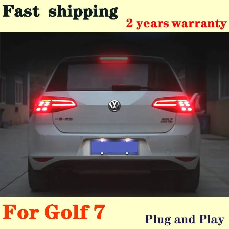 

Car Styling for VW Golf 7 Tail Lights 2013-2015 Golf7 MK7 LED Dynamic Turn Signal Tail Light GTI R20 Rear Lamp Car Accessories