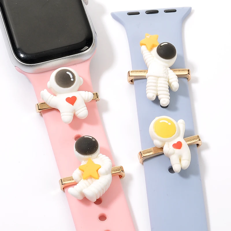 Silicone Watchband Charm Astronauts Ring for Apple Watch Cute Cartoon Charms Jewelry Nails for iwatch se 4 Bracelet Strap Charms
Silicone Watchband Charm Astronauts Ring for Apple Watch Cute Cartoon Charms Jewelry Nails for iwatch se 4 Bracelet Strap Charms
