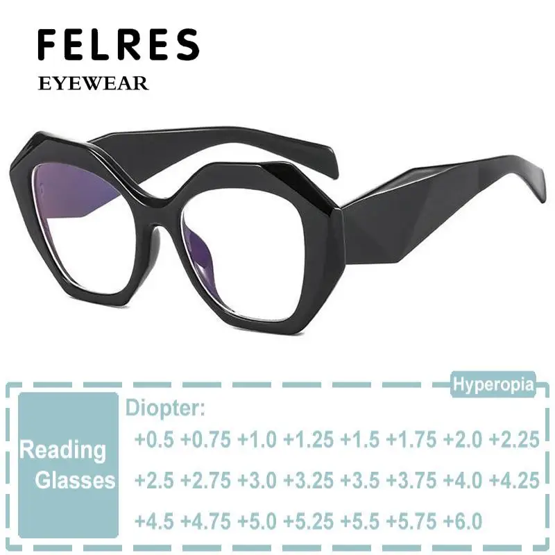 Polygon Leopard Reading Glasses Women Anti Radiation Blue Light Blocking Lens Readers Presbyopia Eyeglasses Optical Magnifier
Polygon Leopard Reading Glasses Women Anti Radiation Blue Light Blocking Lens Readers Presbyopia Eyeglasses Optical Magnifier
