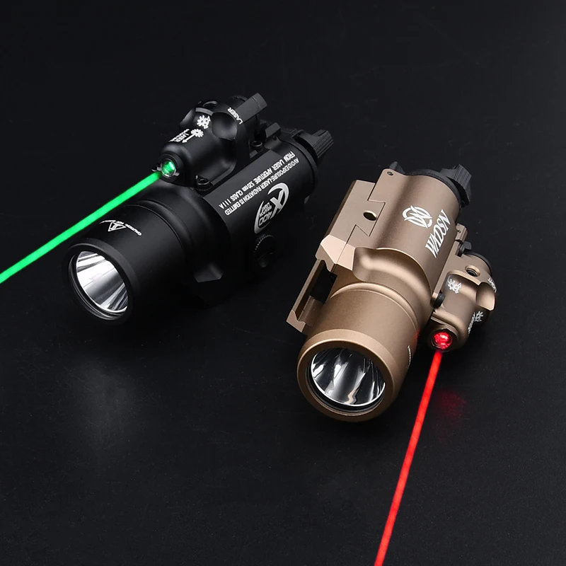 WADSN X400U Red Green Laser Flashlight Surefir X400 Outdoor Hunting Lighting Reconnaissance Light Tactical Air Gun Accessories
WADSN X400U Red Green Laser Flashlight Surefir X400 Outdoor Hunting Lighting Reconnaissance Light Tactical Air Gun Accessories