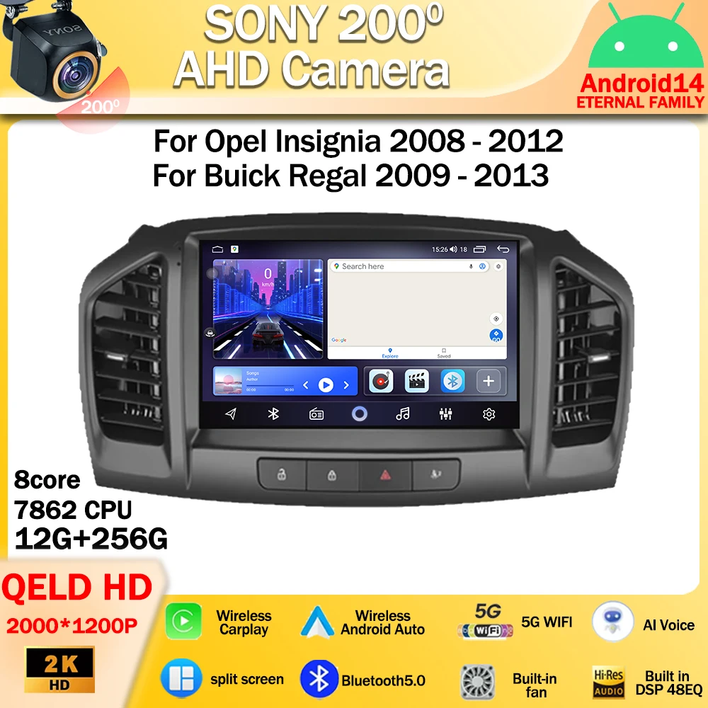 Android 14 для Opel Insignia 2008-2012 для Buick Regal 2009 - 2013 Автомагнитола стерео Мультимедийный видеоплеер навигация GPS WIFI
Android 14 для Opel Insignia 2008-2012 для Buick Regal 2009 - 2013 Автомагнитола стерео Мультимедийный видеоплеер навигация GPS WIFI